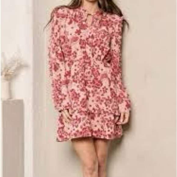 Sugarlips Dresses & Skirts - Sugarlips Pink Long Sleeve Dress
